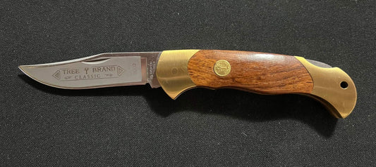 Navaja Boker Scout, Cachas de Madera de Palo Rosa